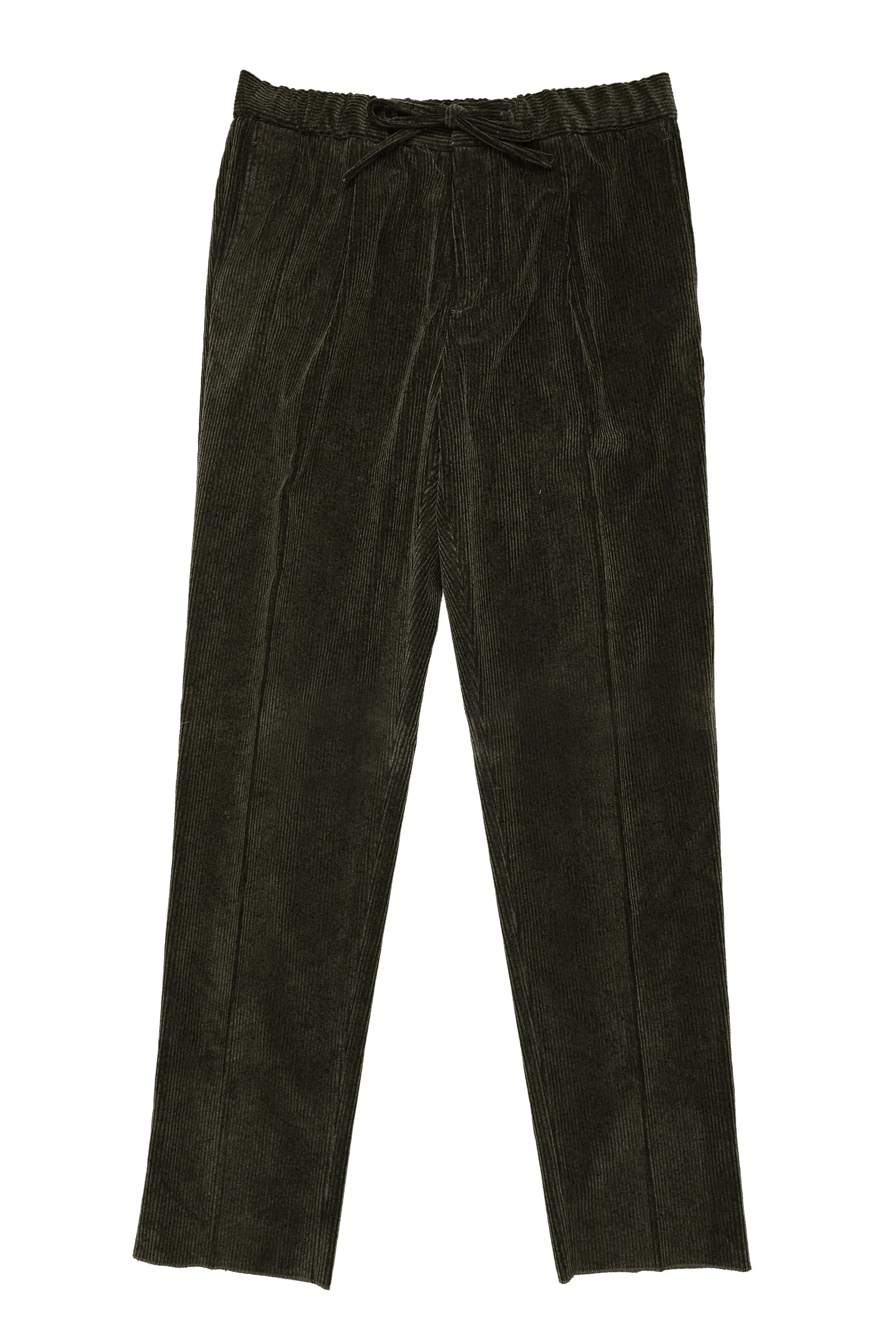 Drumohr Dark Green Cotton Corduroy Drawstring Trousers