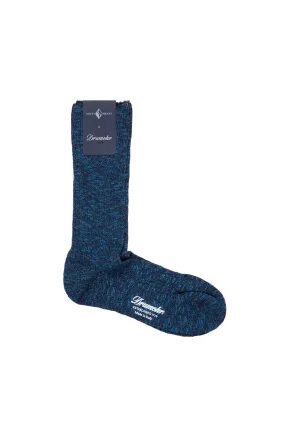 Drumohr Navy Cotton Socks