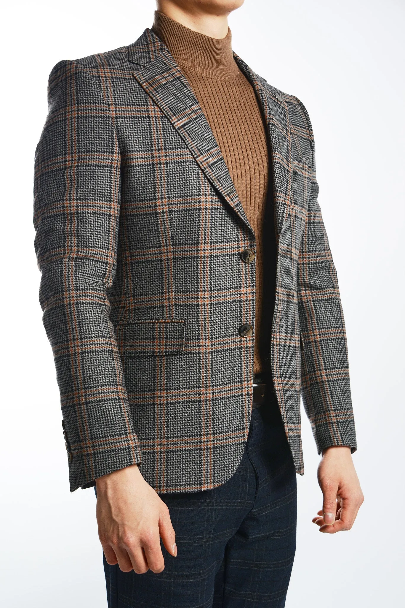 DT Windowpane Euro Sport Coat