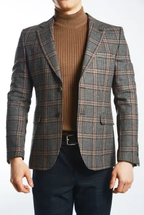 DT Windowpane Euro Sport Coat