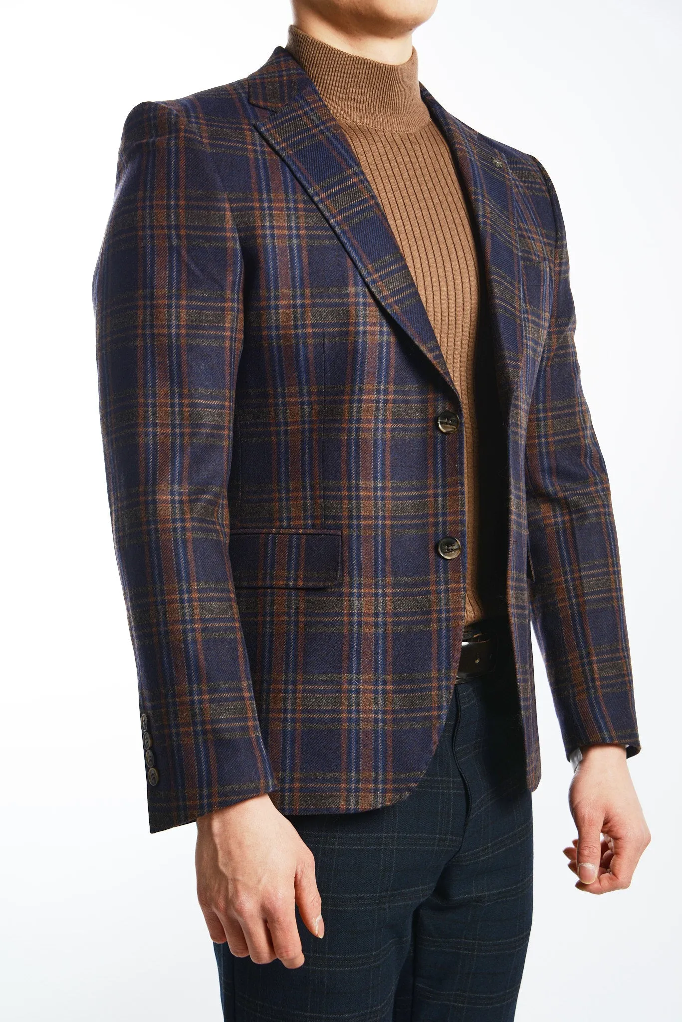 DT Windowpane Euro Sport Coat