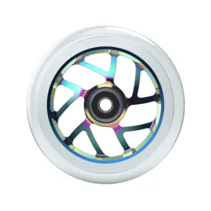 Fuzion Flight Wheels 110mm - Clear/Neochrome Core (Pair)