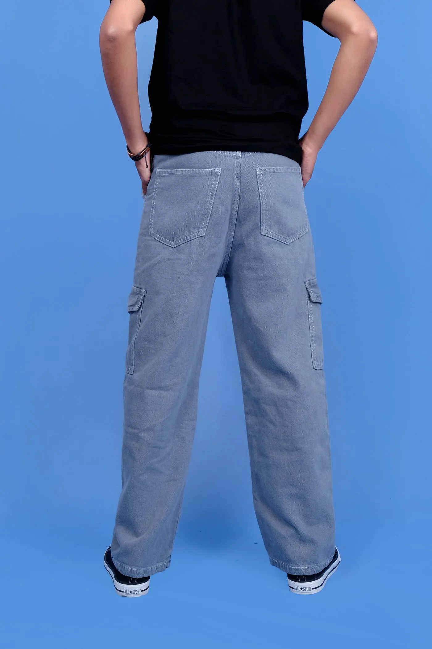 Grey Baggy Fit Jeans