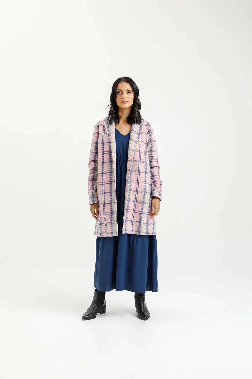 Haley Coat | Pink Plaid