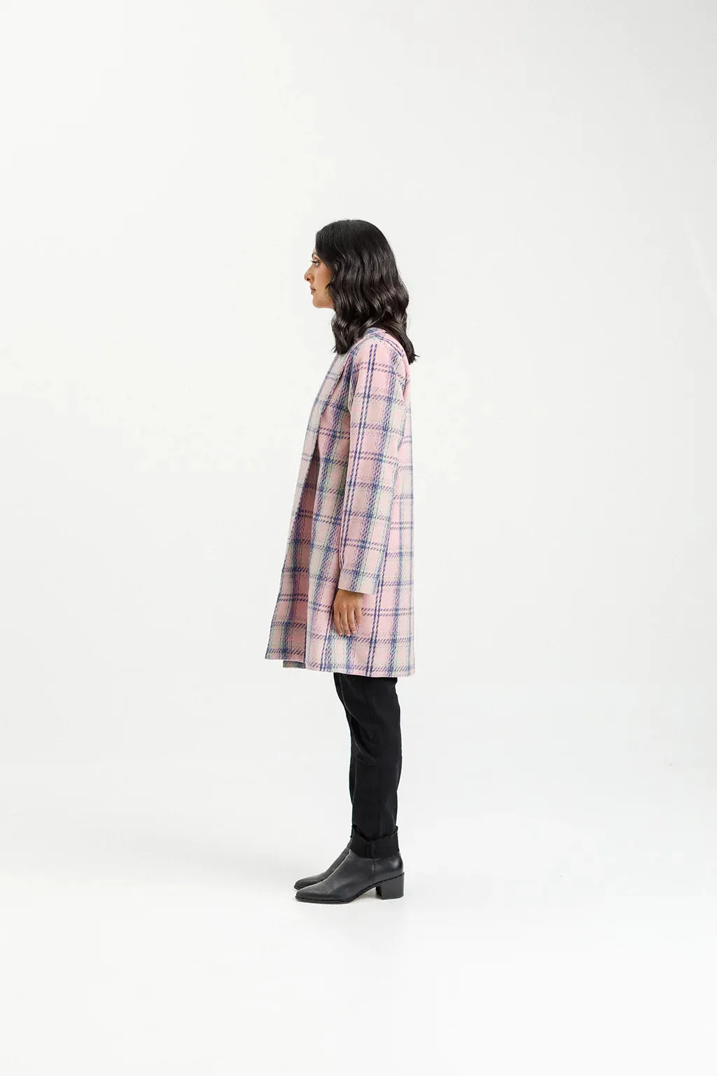 Haley Coat | Pink Plaid