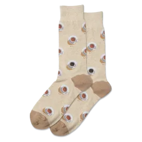 HOTSOX Men's Coffee Cups Crew Socks