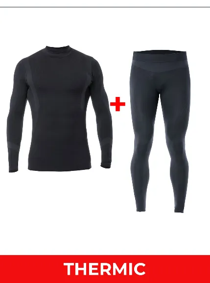 Iron-IC kit T-shirt Thermal trousers for boys 2.2 900414 black kit