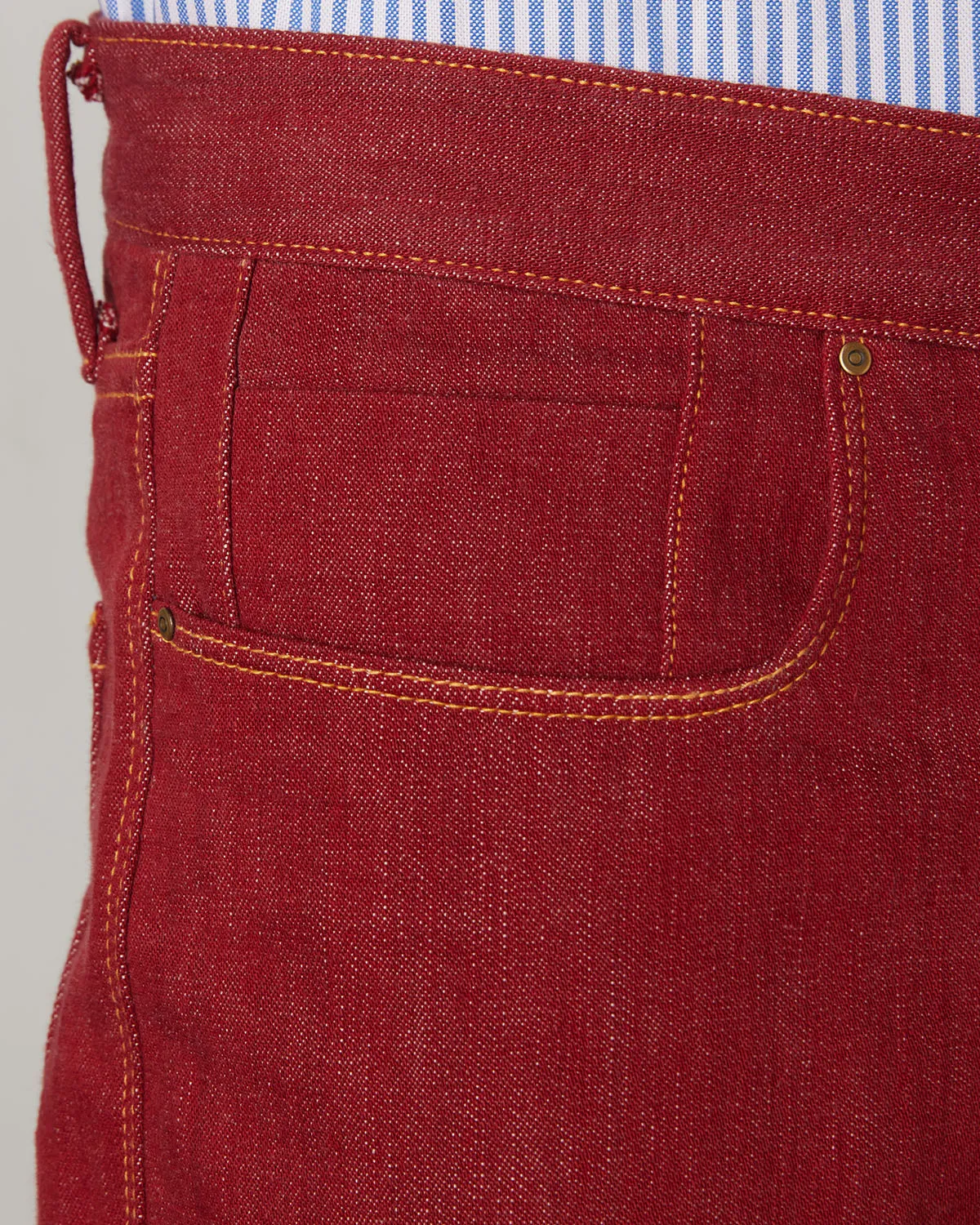 Japanese Classic Red Rigid Jeans