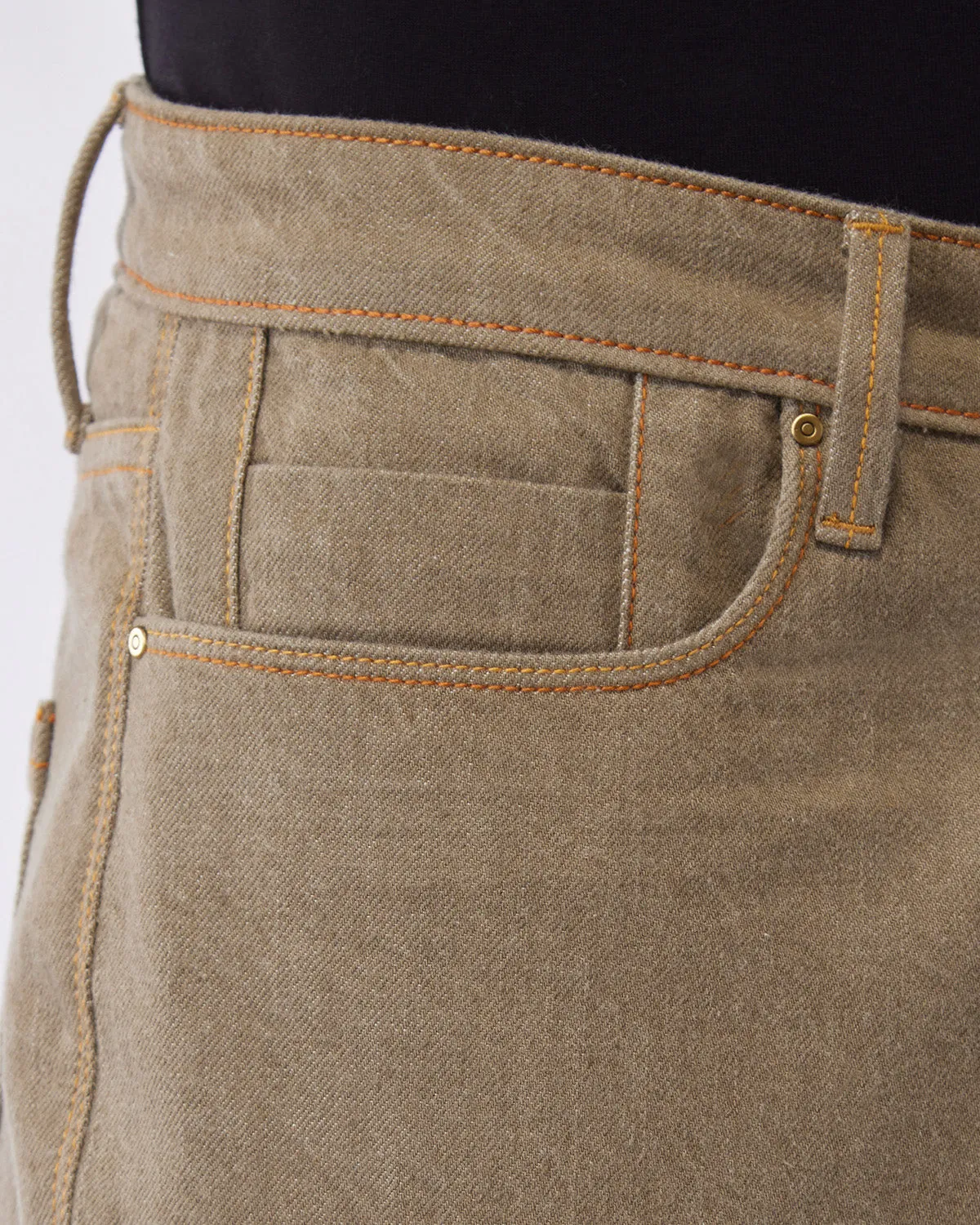 Japanese Natural Oak Rigid Jeans