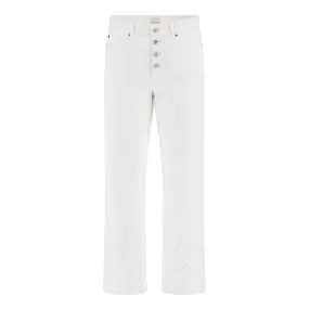 Jeans Donna Guess Straight 1981 Bianco