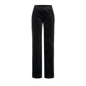 Jenny Black Wide Leg Corduroy Trousers