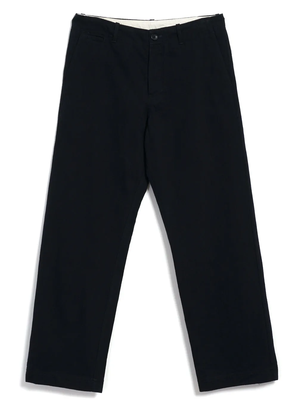 KELD | Straight Legs Work Trousers | Black Slub