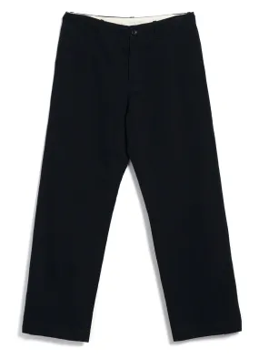 KELD | Straight Legs Work Trousers | Black Slub