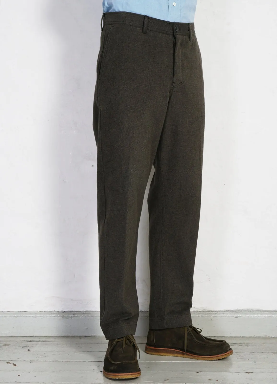 KEN | Wide Cut Trousers | Greenish