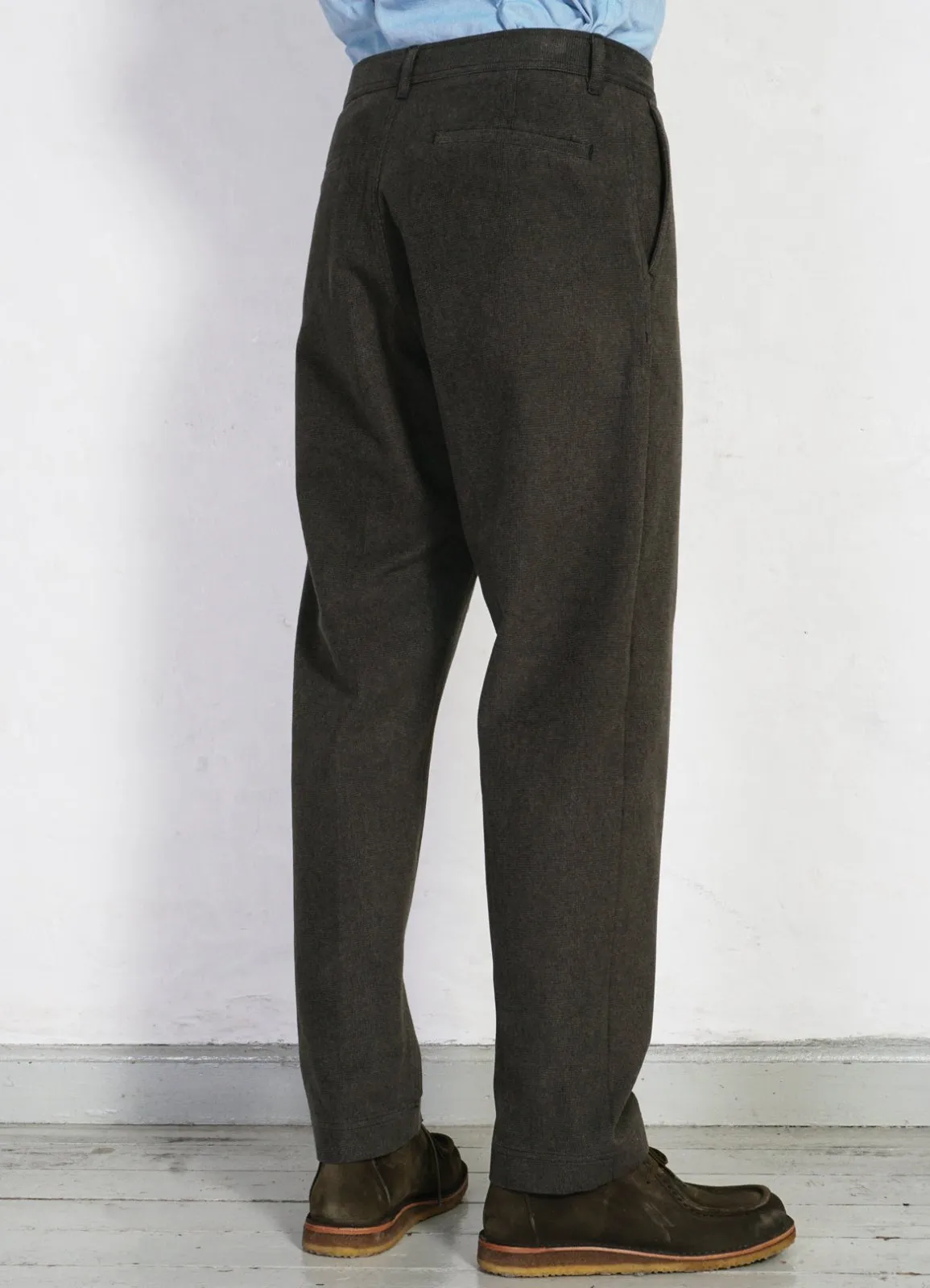 KEN | Wide Cut Trousers | Greenish