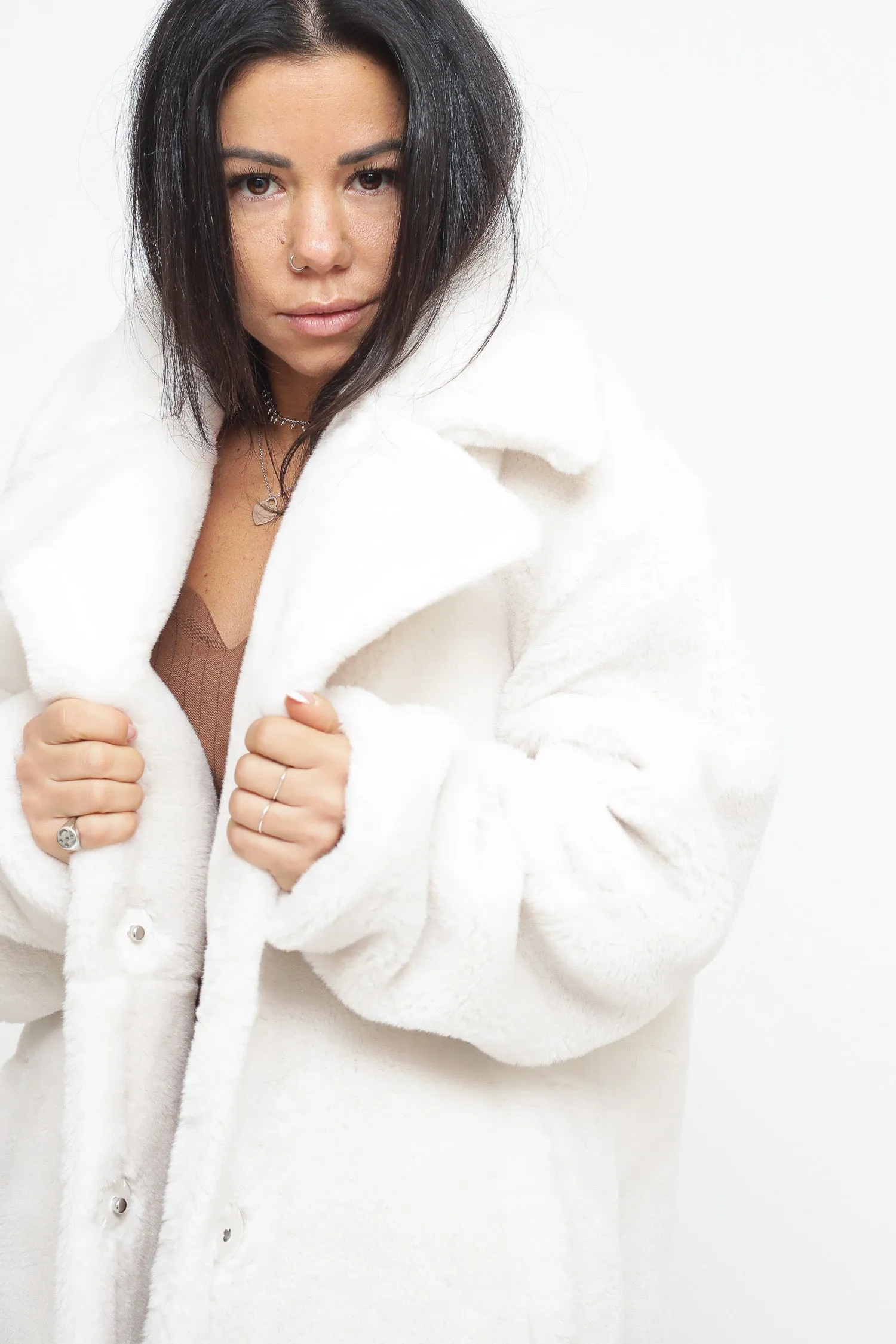 Ladies Coat - Winter White