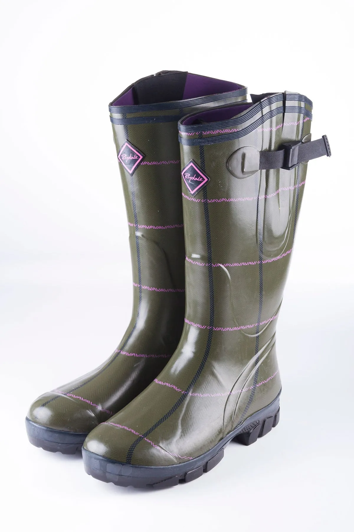 Ladies Lisset Tweed Pattern Wellington Boots