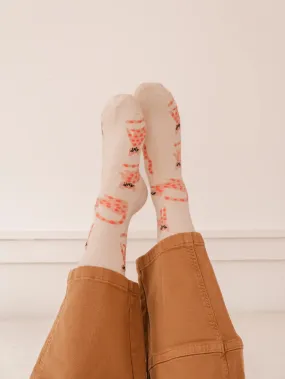 Leo the Cat Cotton Socks