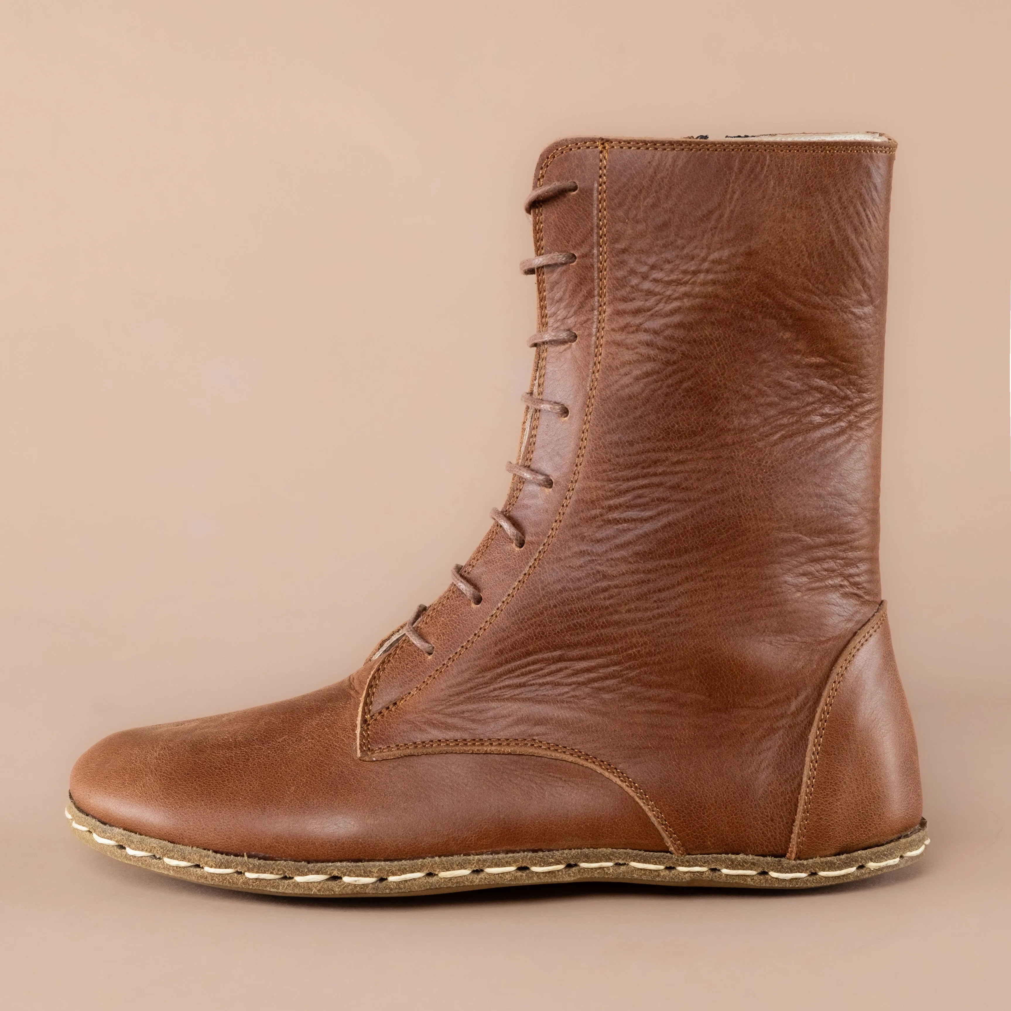 Men's Brown Barefoot High Ankle Boots