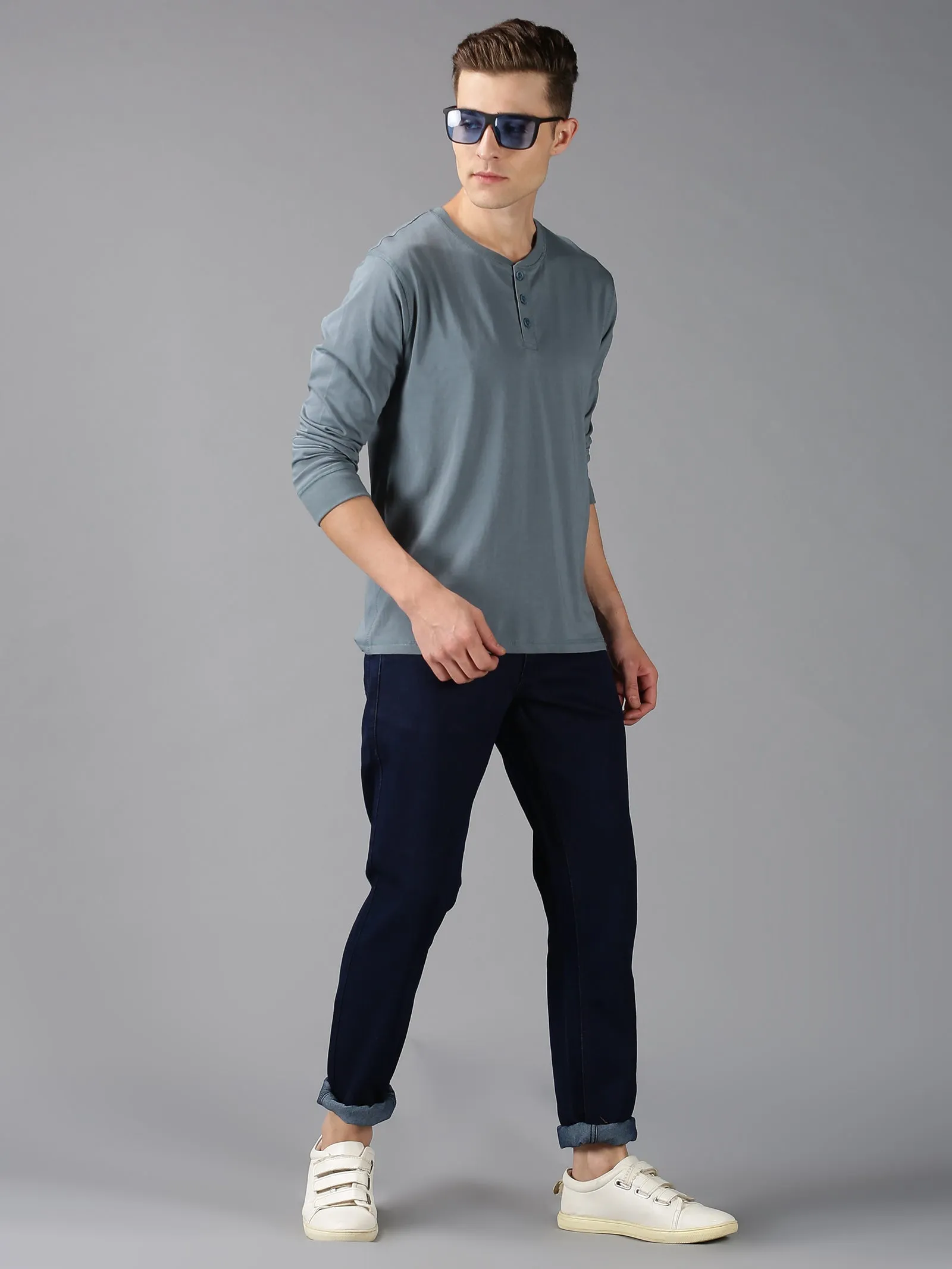 MEN'S DARK BLUE SLIM FIT JEANS