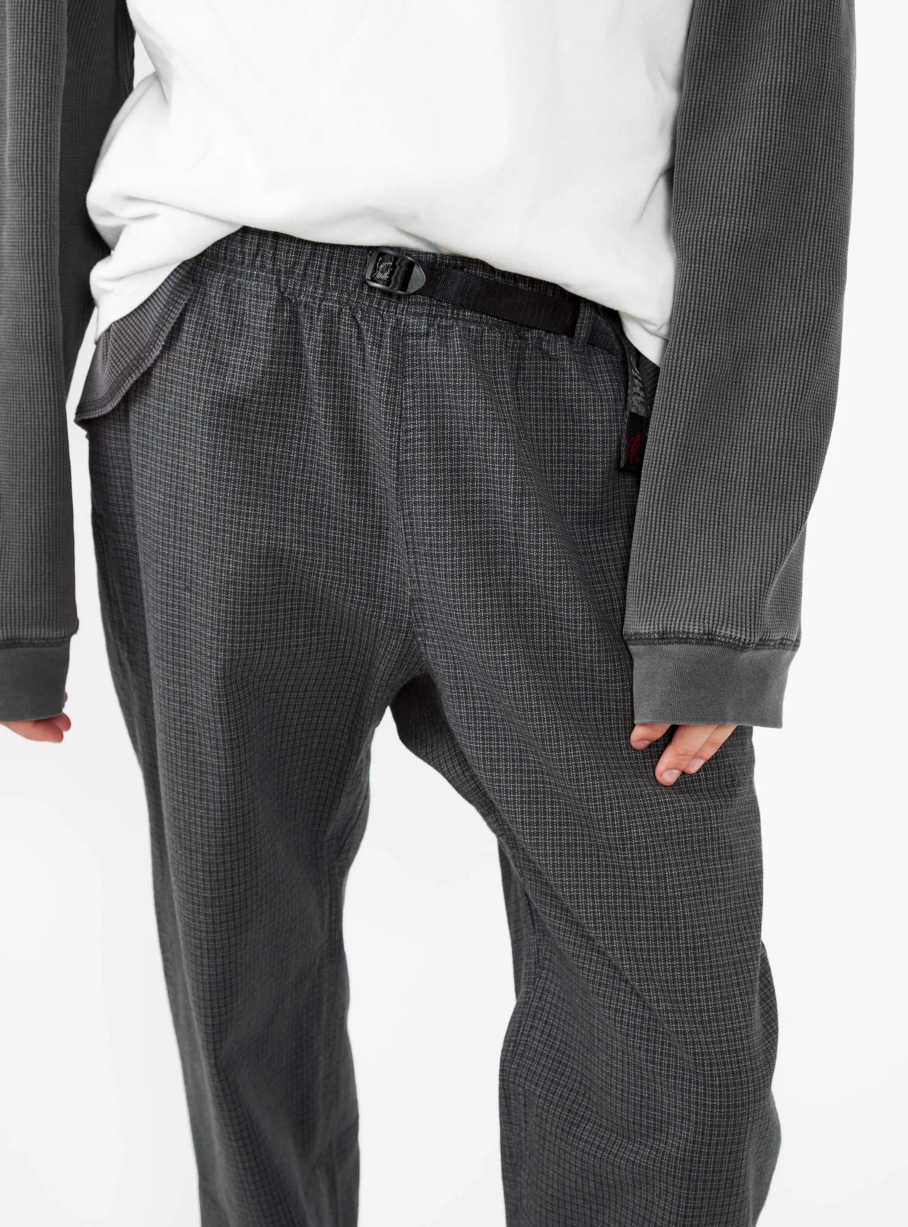 O.G. Dyed Woven Dobby Jam Trousers Grey Check