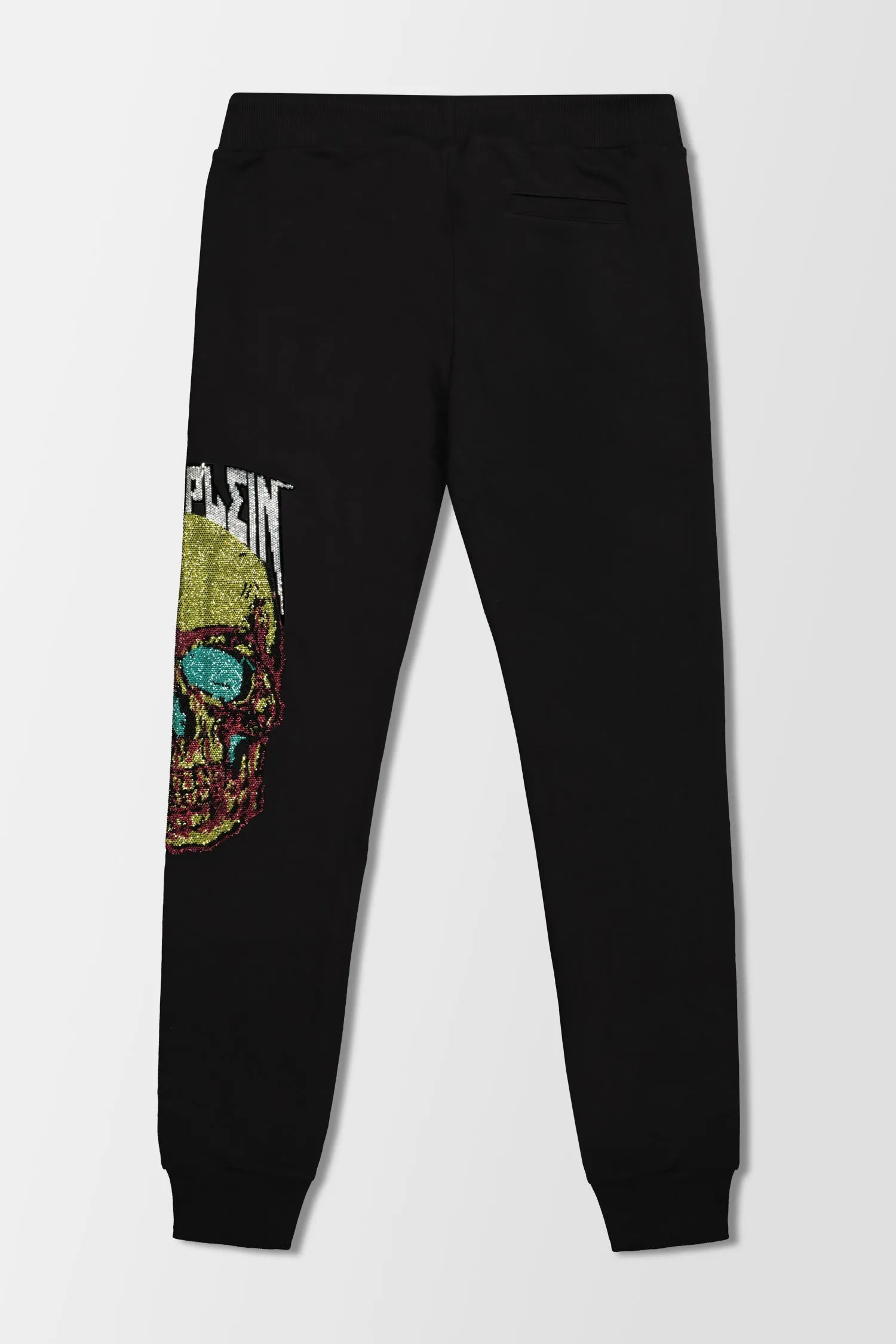 Philipp Plein Black Skull and Plein Jogging Trousers