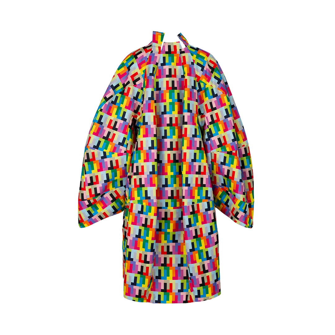 Printed Oversized Coat