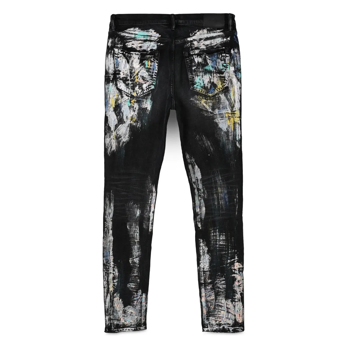 Purple Brand Iridescent Painter Black Jeans