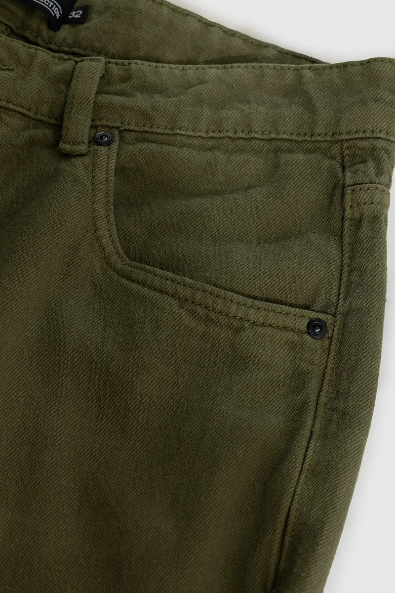 Riotous Olive Baggy Fit Jeans