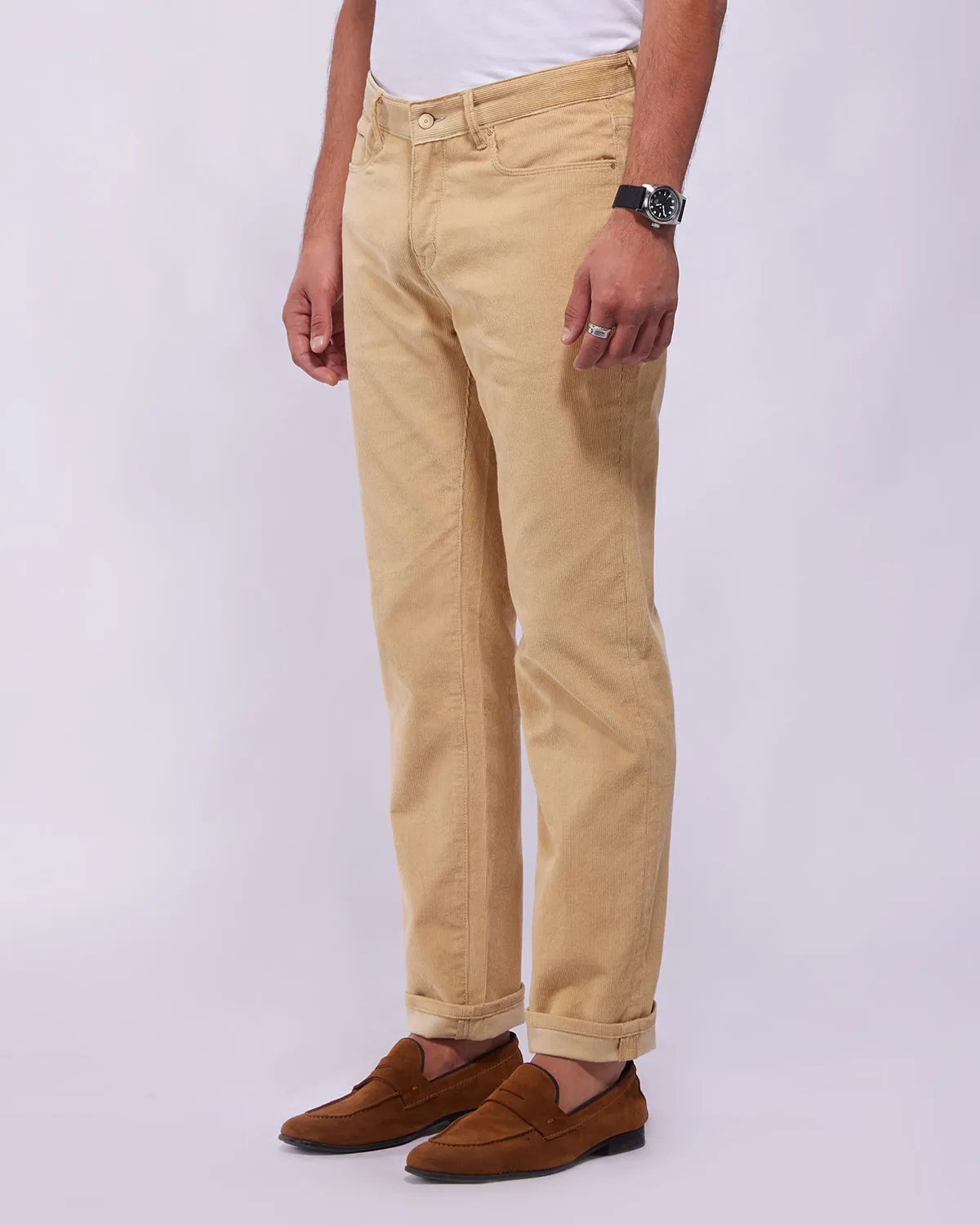 Royal Beige Rigid Corduroy Jeans