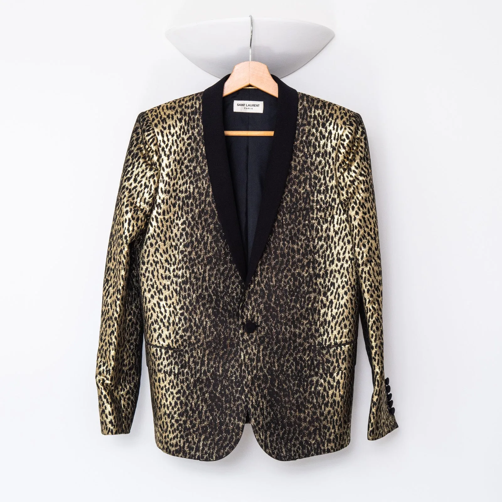 Saint Laurent Metallic Print Jacket