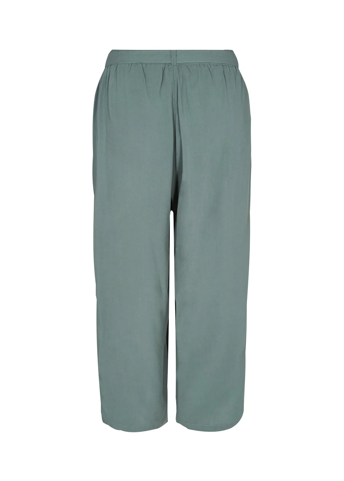 Soya Concept Cropped Trousers Shadow Green