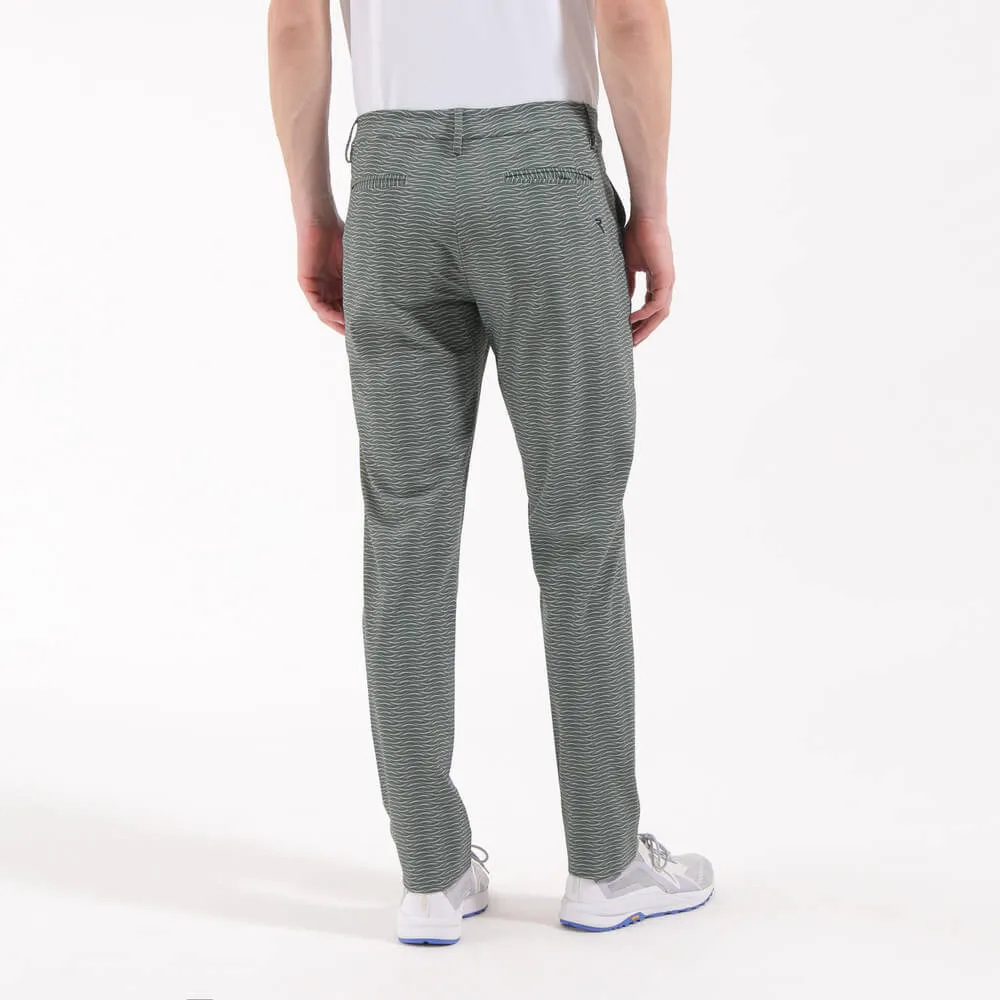 START | 4 WAY STRETCH WELT POCKET PRINTED TROUSERS