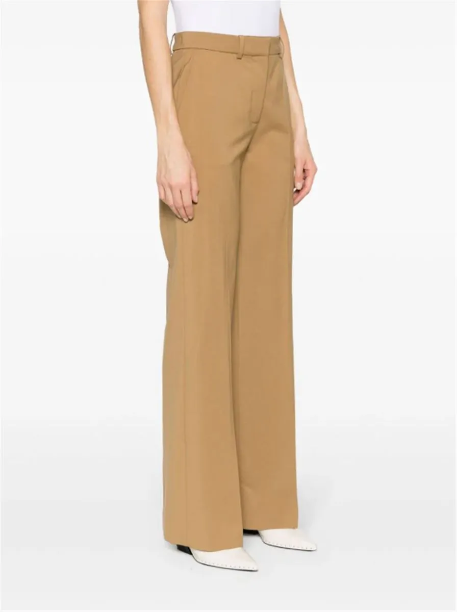 STRAIGHT-LEG VIRGIN-WOOL TROUSERS