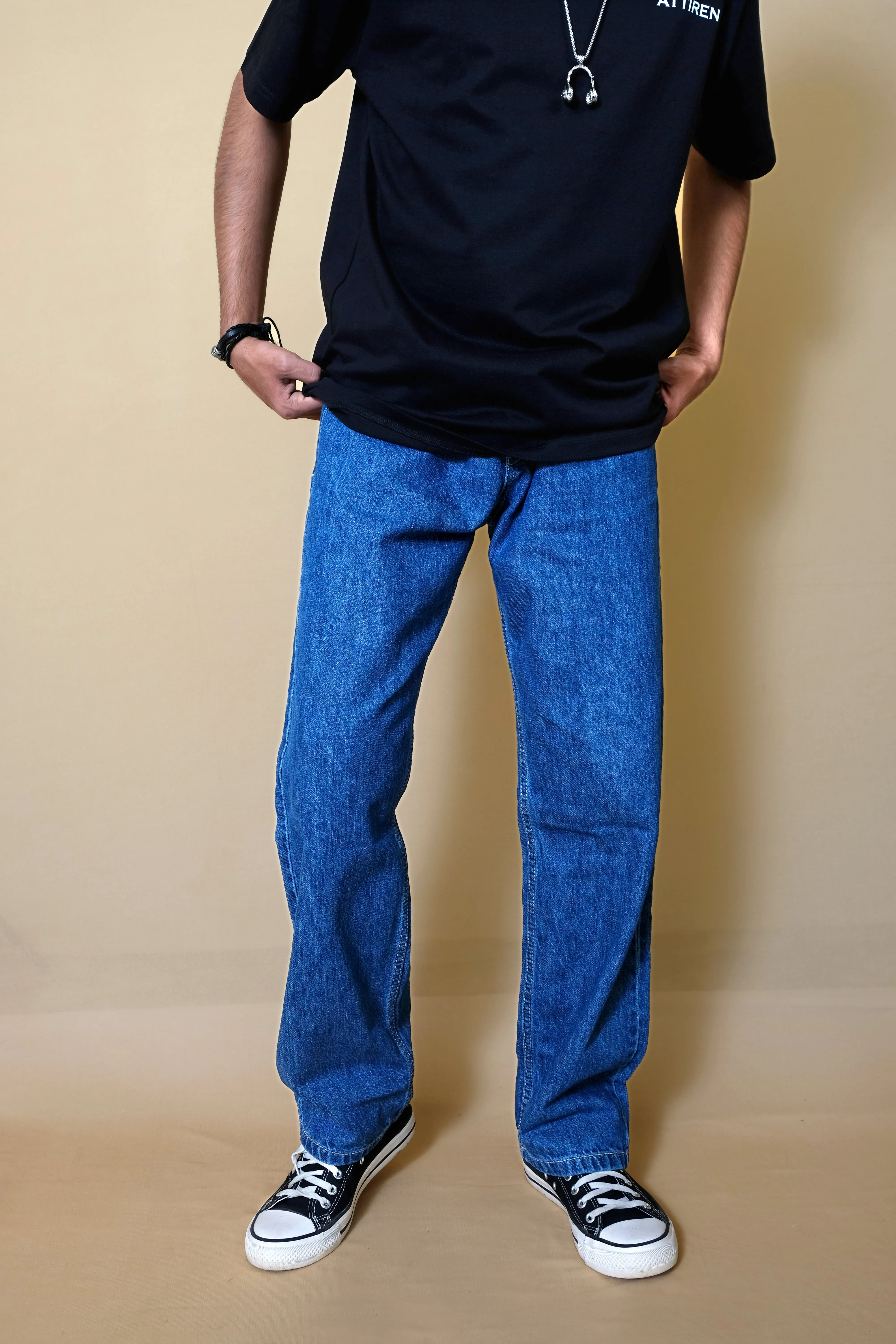 STREETSWAY DARK BLUE JEANS[UNISEX]