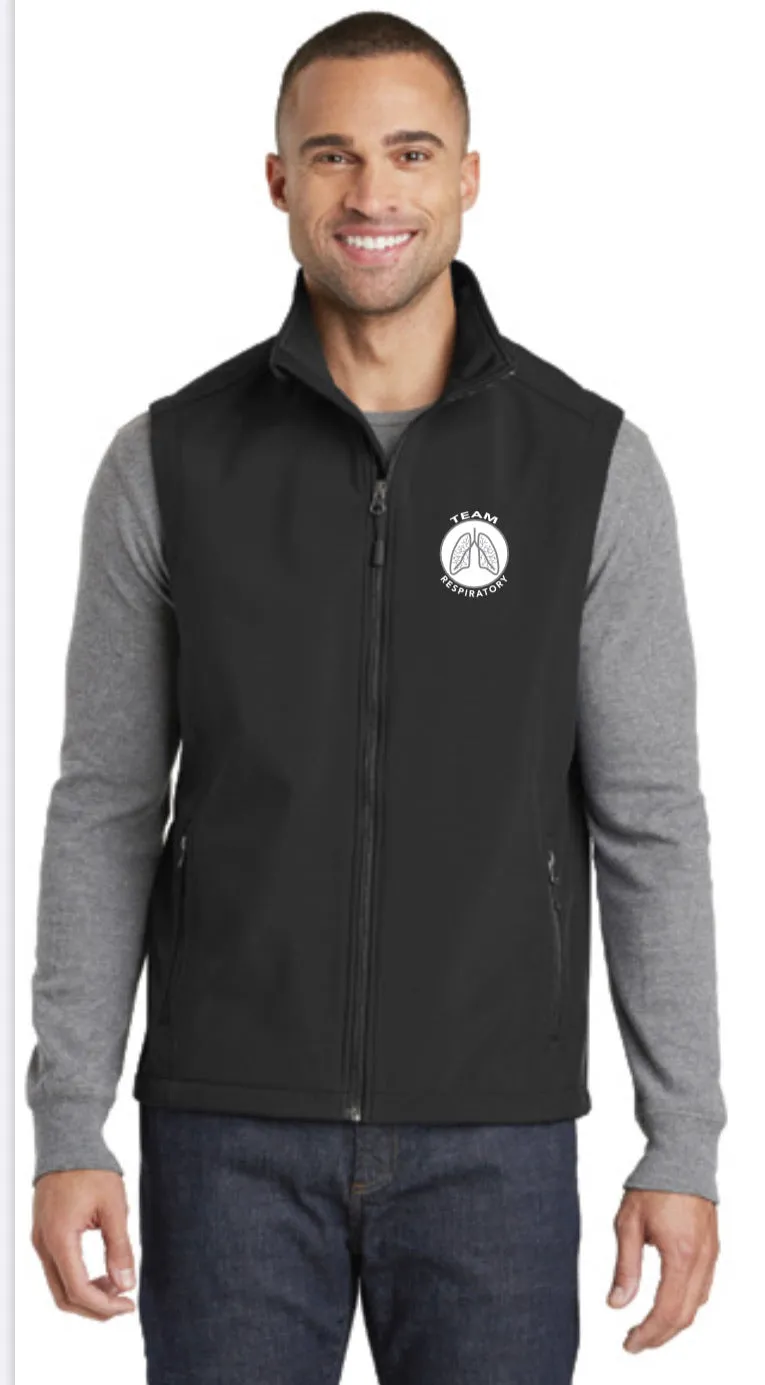 Team Respiratory Soft Shell Jackets for MENS~CUSTOMIZABLE WITH NAME & CREDENTIALS