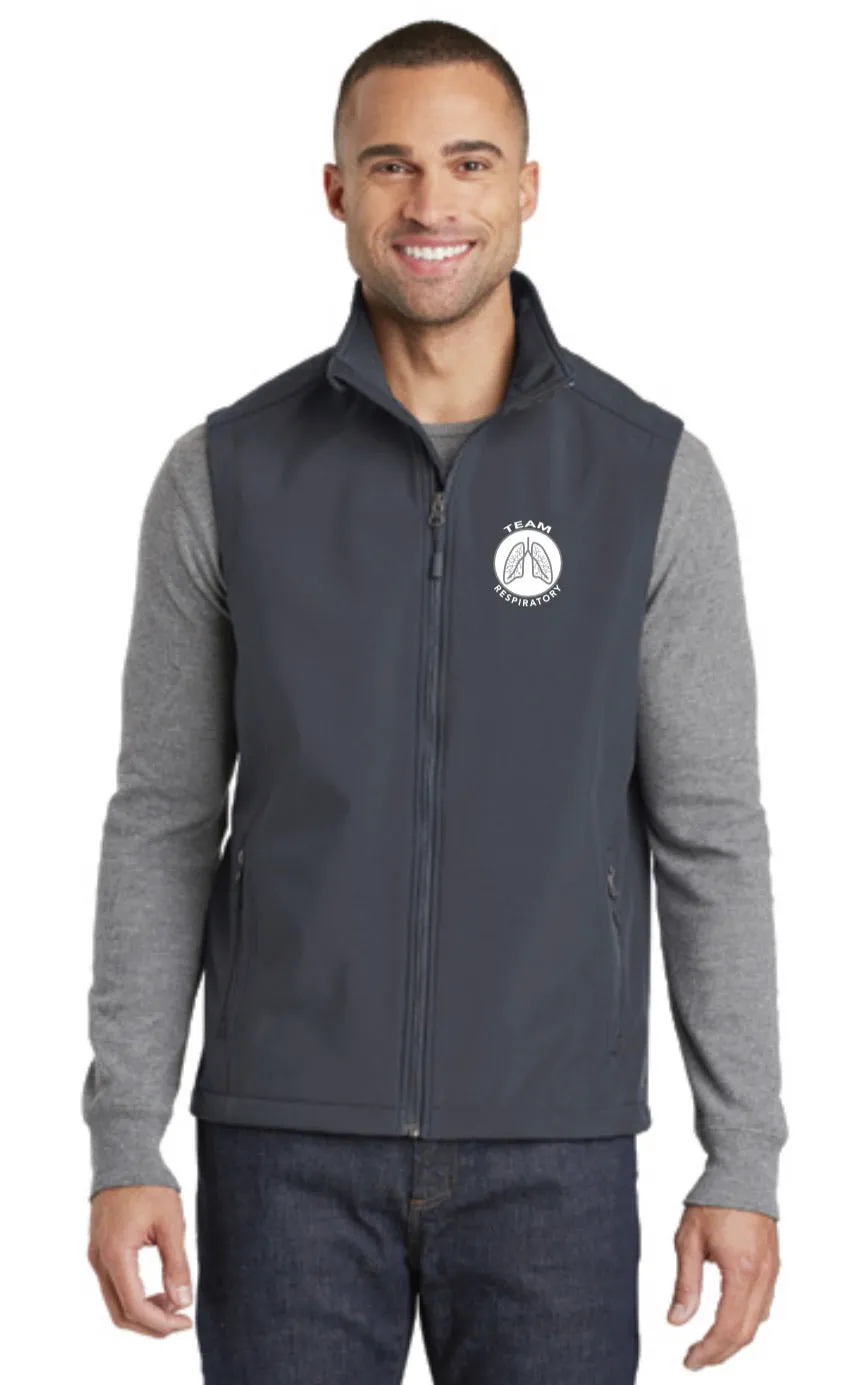 Team Respiratory Soft Shell Jackets for MENS~CUSTOMIZABLE WITH NAME & CREDENTIALS