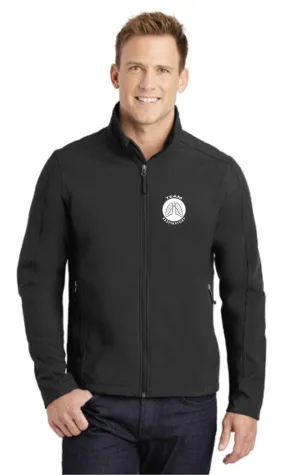 Team Respiratory Soft Shell Jackets for MENS~CUSTOMIZABLE WITH NAME & CREDENTIALS