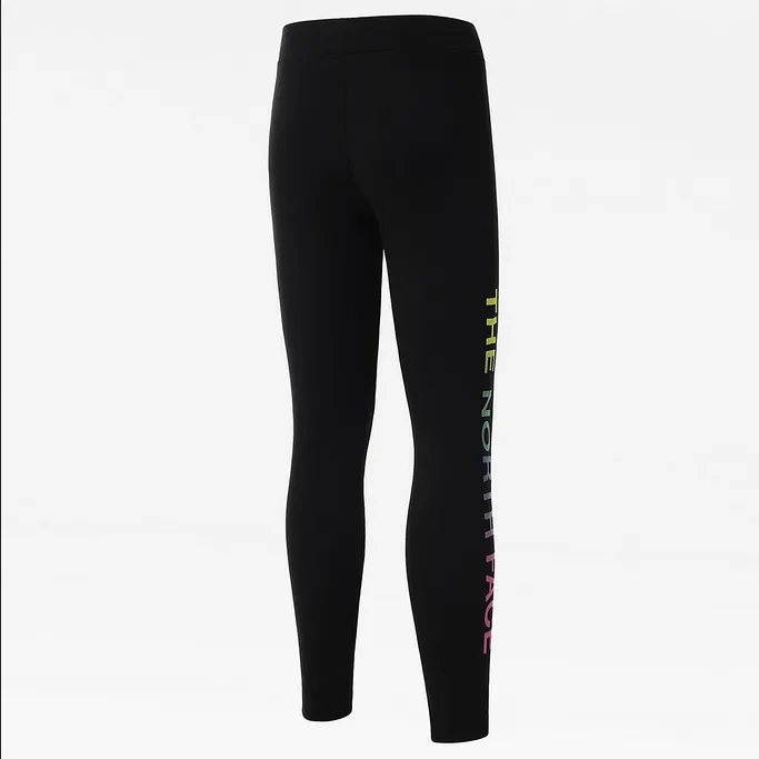 The North Face girls' sports trousers Legging Graphic NF0A7R1RWZY1 black multicolour