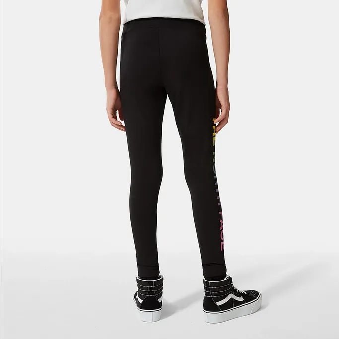 The North Face girls' sports trousers Legging Graphic NF0A7R1RWZY1 black multicolour