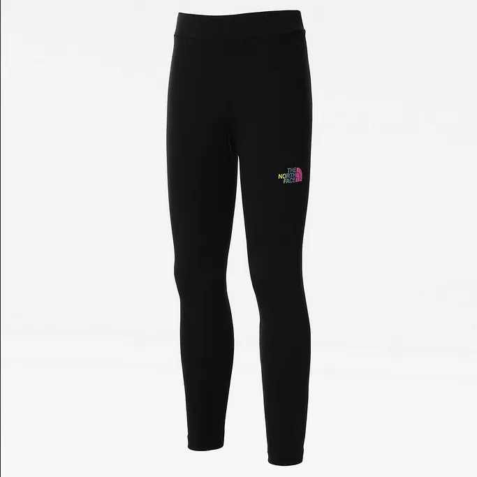 The North Face girls' sports trousers Legging Graphic NF0A7R1RWZY1 black multicolour