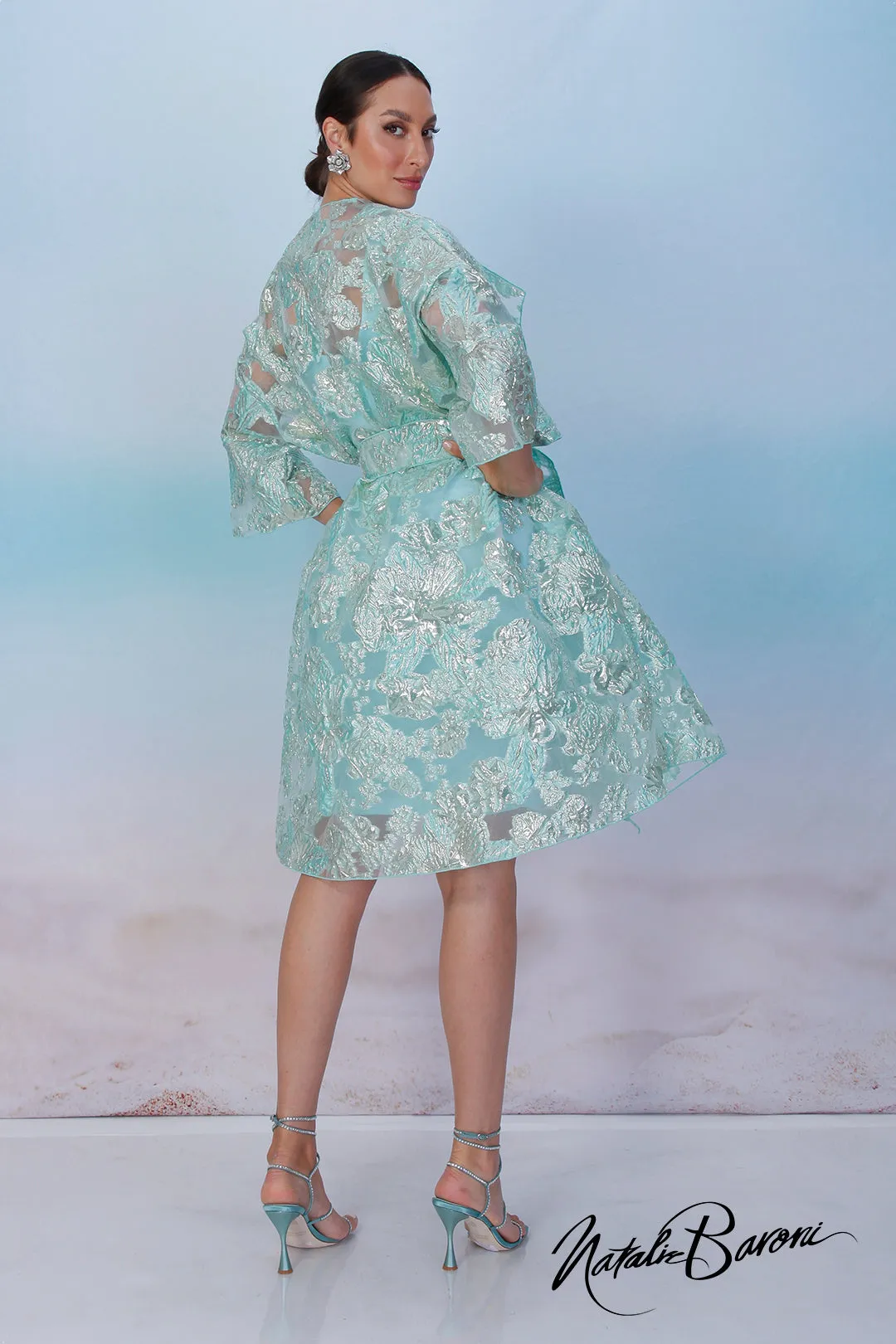 Turquoise Coat Dress - Venezia