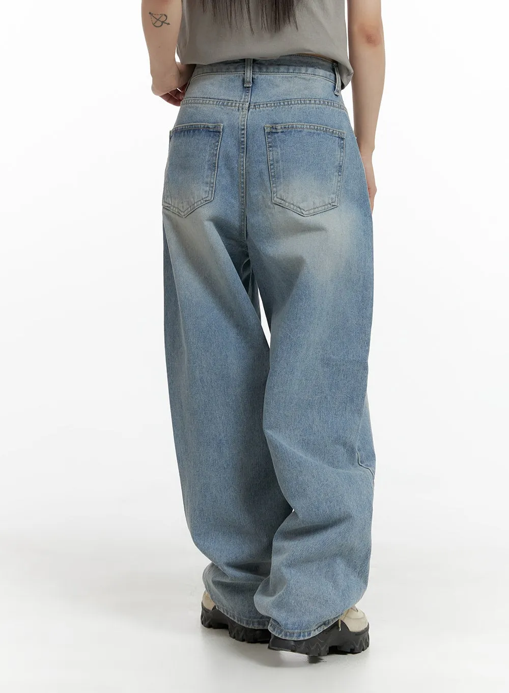 Wide Leg Baggy Jeans CM405