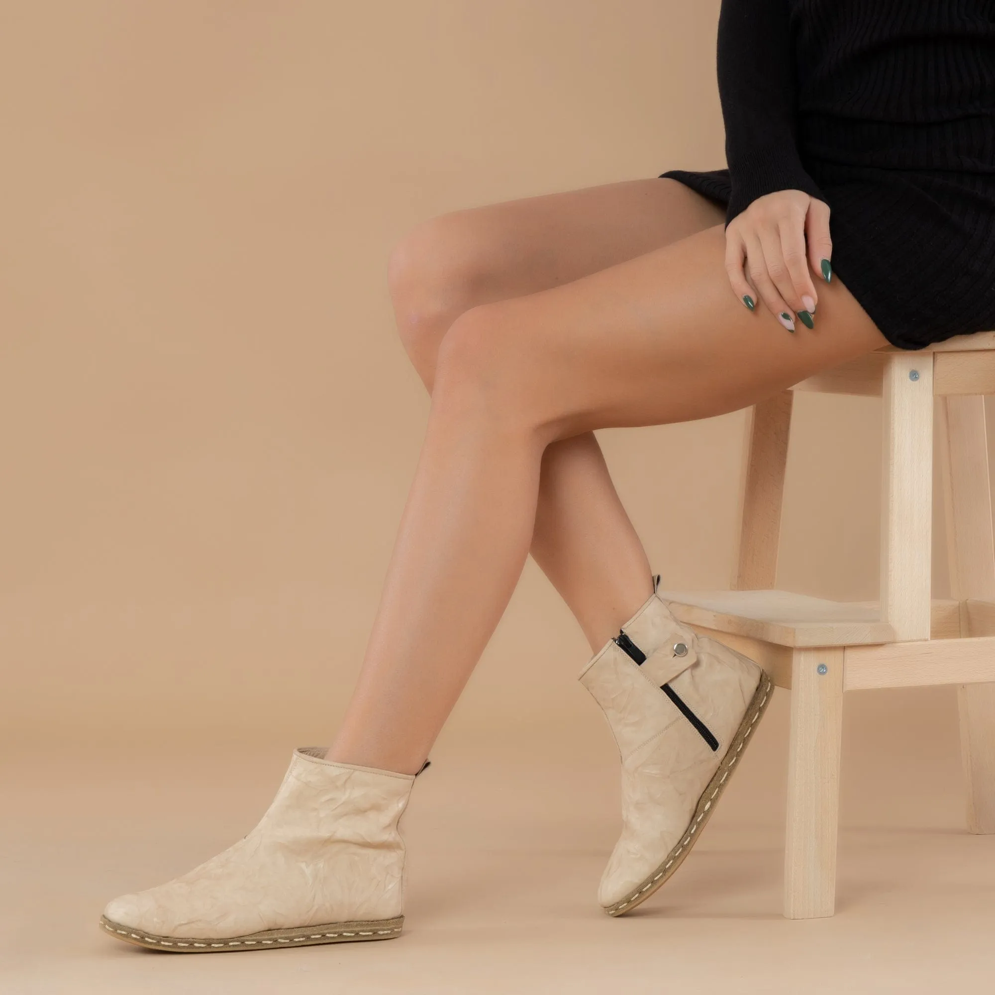 Women's Beige Boots