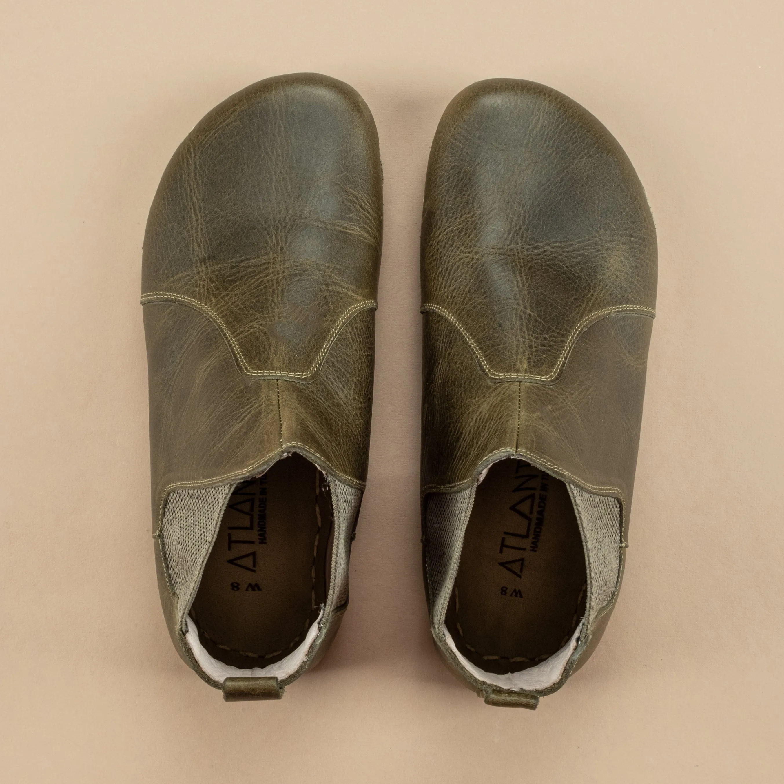 Women's Green Barefoot Chelsea Boots