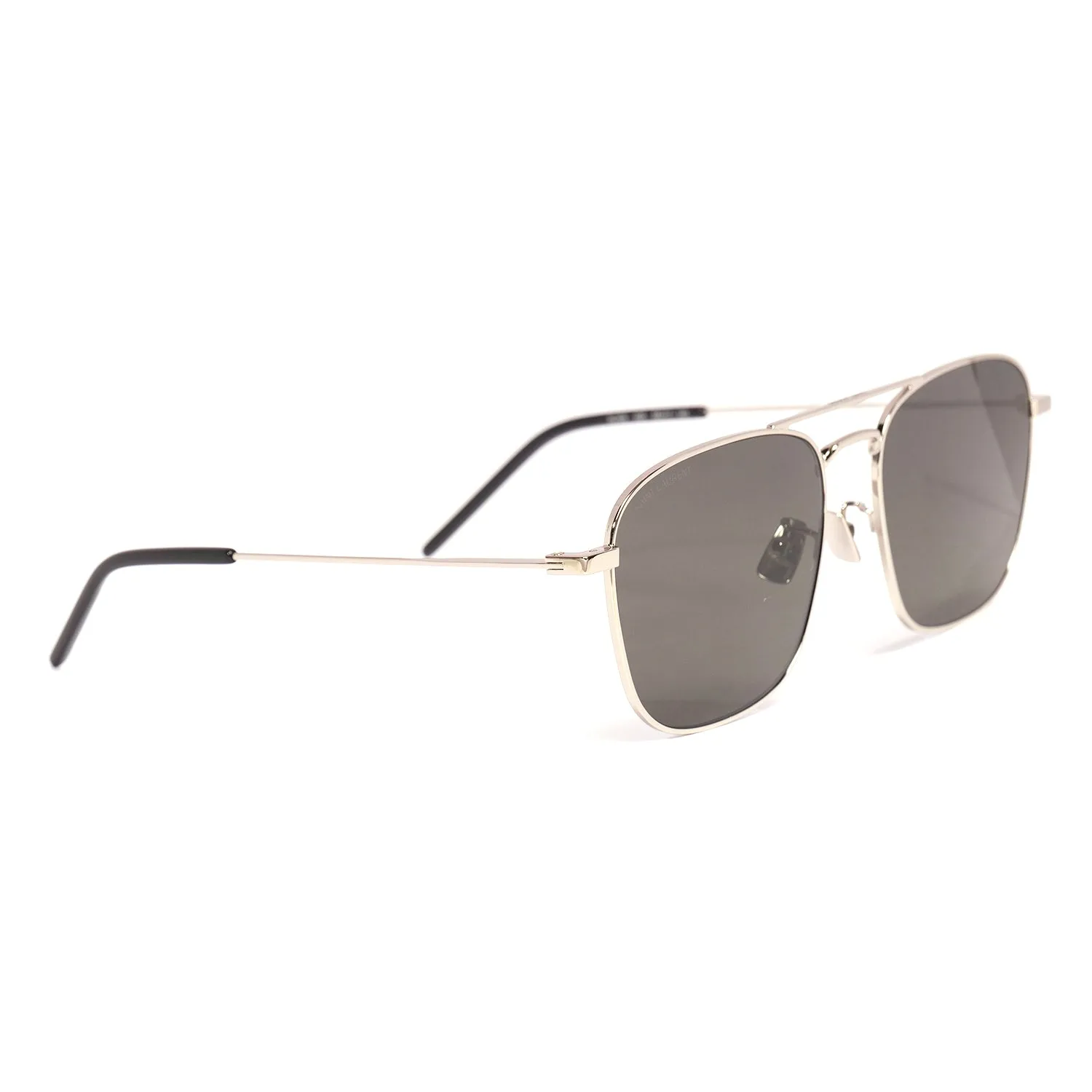 YVES SAINT LAURENT SUNGLASSES IN SILVER-GREY