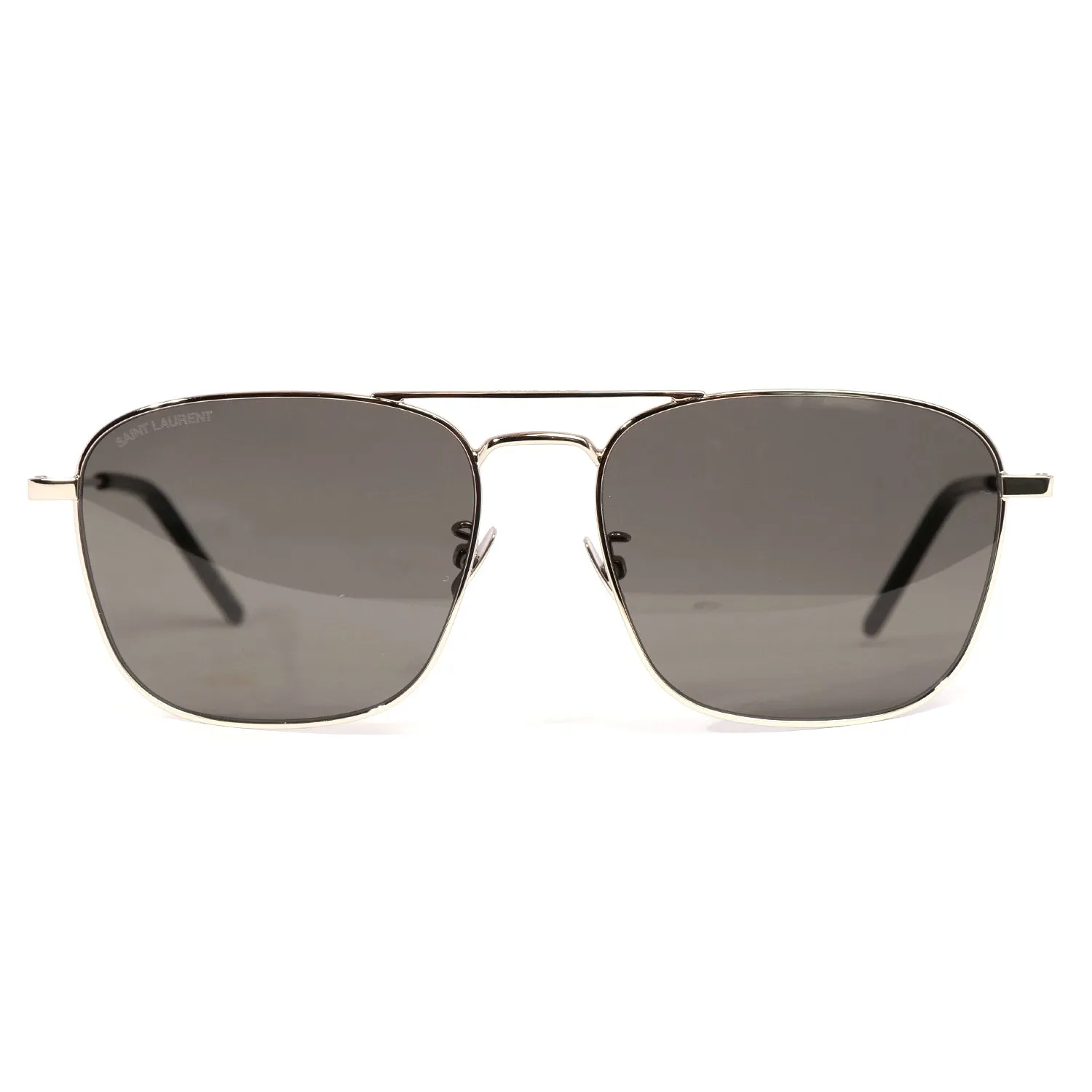 YVES SAINT LAURENT SUNGLASSES IN SILVER-GREY