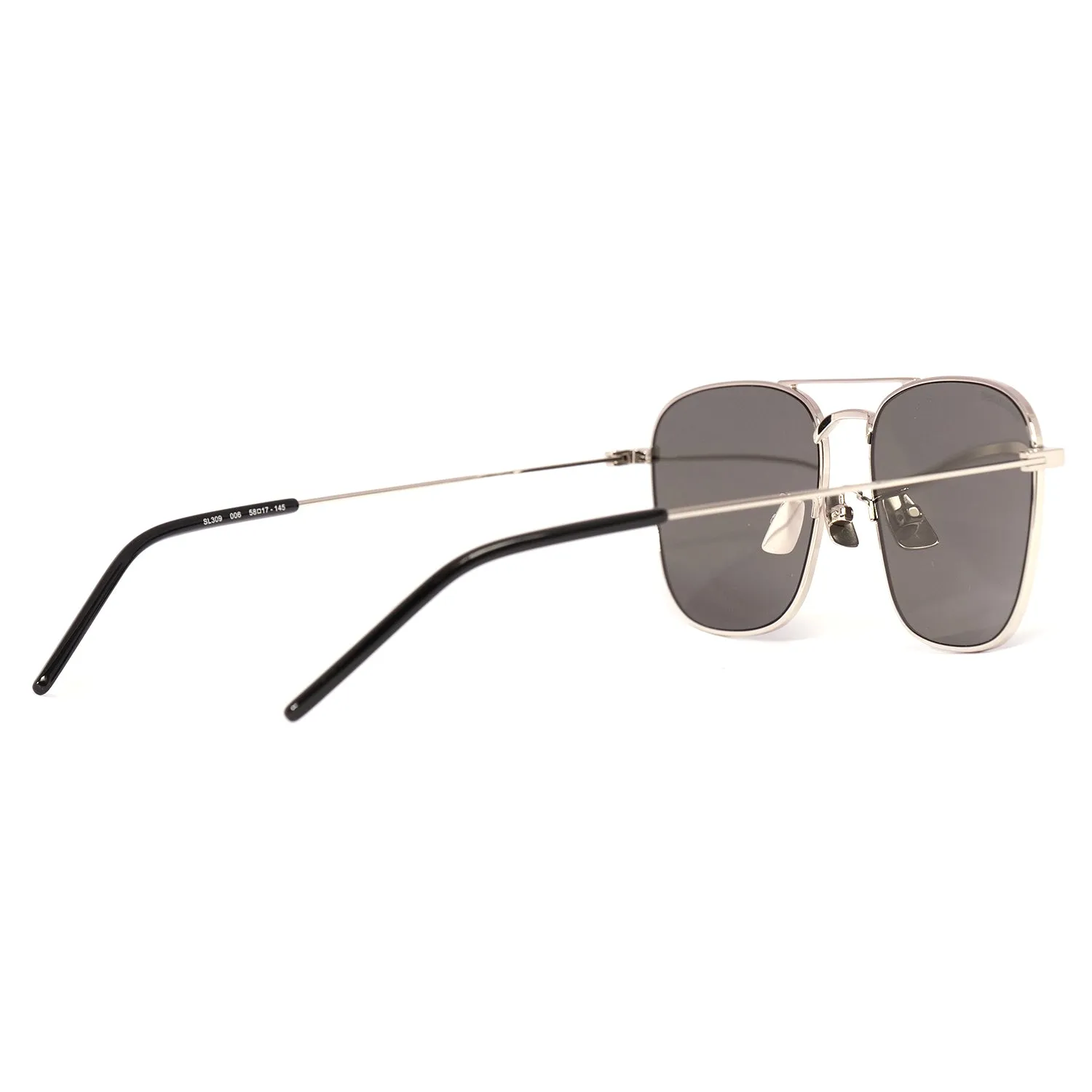 YVES SAINT LAURENT SUNGLASSES IN SILVER-GREY